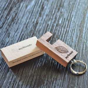 พวงกุญแจแบบ DIY ลายนางฟ้าสลักด้วยเลเซอร์4ด้านปรับแต่งได้ของขวัญงานหัตถกรรมทำจากเรซินส่งเสริมการขายส่วนบุคคล - Product Image 2