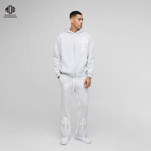 Sudaderas con capucha con estampado de soplo de peso pesado de alta calidad, chándales para hombre, sudadera de algodón 100%, ropa de calle personalizada, Sudadera con capucha Unisex 450GSM - Product Image 1