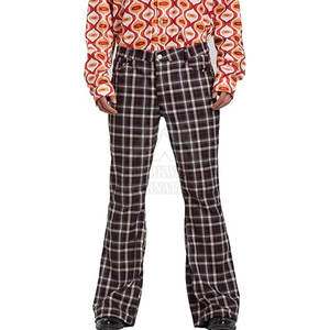 Pantalon évasé léger pour homme, pantalon large en tissu doux, parfait pour le printemps et l'automne - Product Image 1