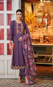 Begum Vol 4 Pure Viscose Silk Kurti <b>Indian</b> & <b>Pakistani</b> <b>Clothing</b> - Product Image 3