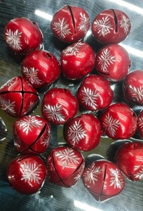 Campanas de Navidad Modernas de 45 mm, Decoración para Árbol de Navidad, Escultura Pintada con Recubrimiento de Polvo de Hierro, Decoración de Interiores - Product Image 5