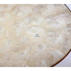 Placas cargadoras de madera de nácar con incrustaciones de madreperla para comedor, fiesta, vajilla rústica, Mantel Individual de decoración de mesa de cocina BOHO - Product Image 5