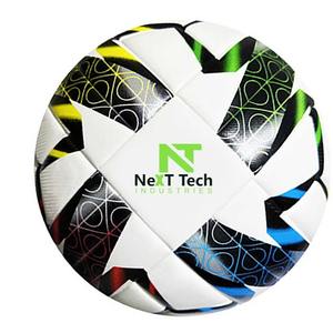 Balón de entrenamiento de fútbol de Next Tech Industries, material de PU para fines de entrenamiento con diseño personalizado y logotipo personalizado - Product Image 1