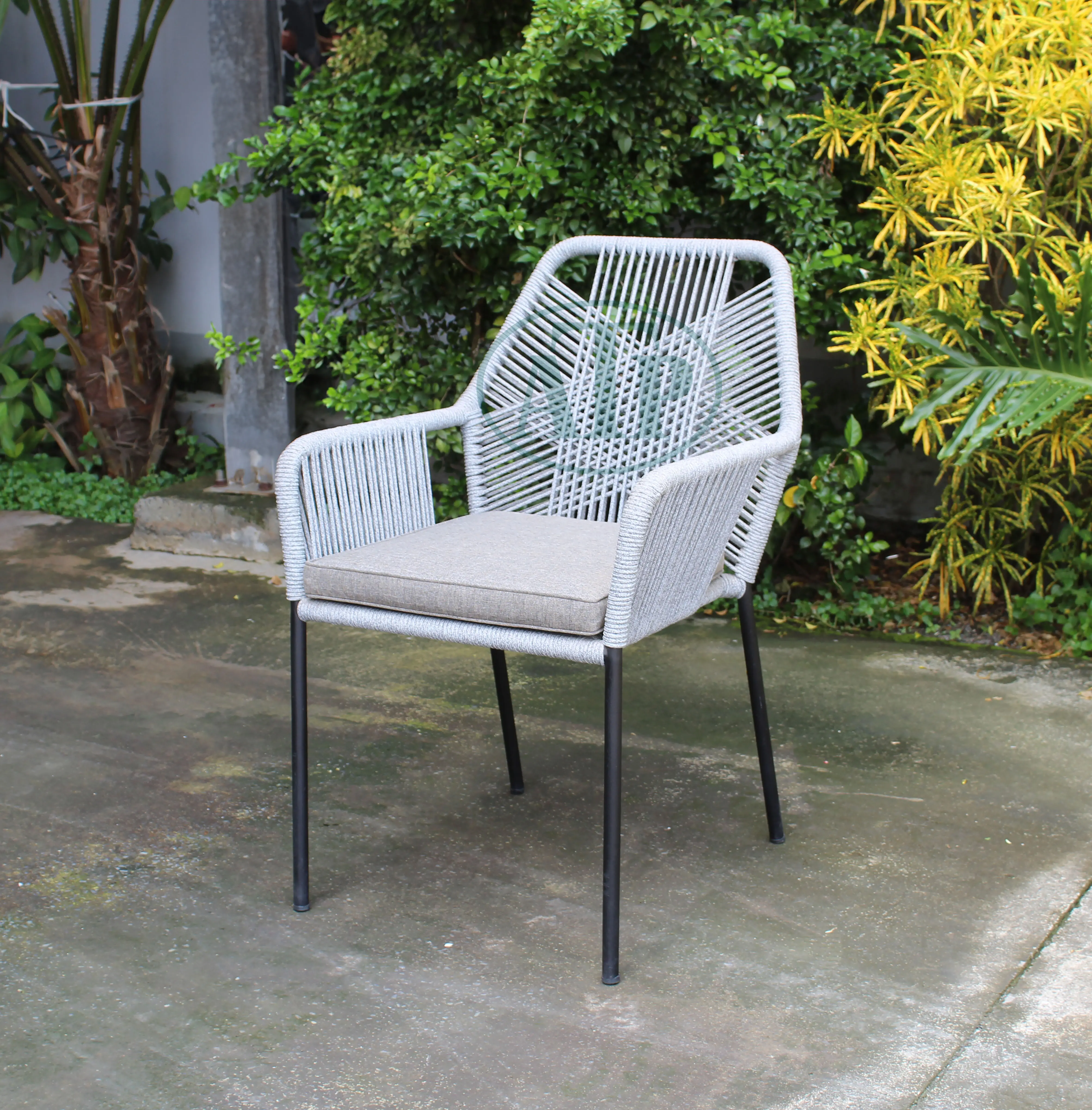 Moda creativa al aire libre con muebles de cuerda Diseño moderno al aire libre hecho por la fabricación de Vietnam