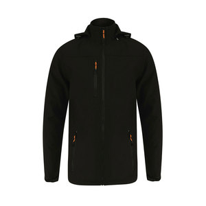 Hot Sale Men's Winter High Street Canvas Waterproof Breathable Quick Dry Eco-Friendly Hooded Bomber Softshell <b>Jackets</b> Front - Product Image 1