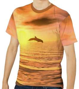 เสื้อตกปลาของผู้ชายเสื้อแขนสั้น Upf50โพลีเอสเตอร์พิมพ์ซับลิเมชันได้ - Product Image 2