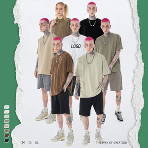 เสื้อยืดแขนสั้นสตรีทแวร์เนื้อหนัก 180gsm ผลิตจากโรงงาน ขายส่ง รับผลิตตามแบบ OEM ออกแบบเอง พิมพ์ลายดิจิทัล เสื้อยืดผู้ชาย - Product Image 2