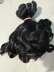 ช่อผมมนุษย์แบบ100% ที่ไม่ผ่านการแปรรูปผมคนแท้ธรรมชาติ - Product Image 6