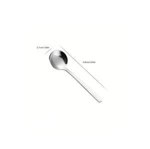 Petite cuillère ronde en acier inoxydable cuillère d'assaisonnement en argent pour pots à épices de cuisine à domicile pour la mesure de fête - Product Image 4