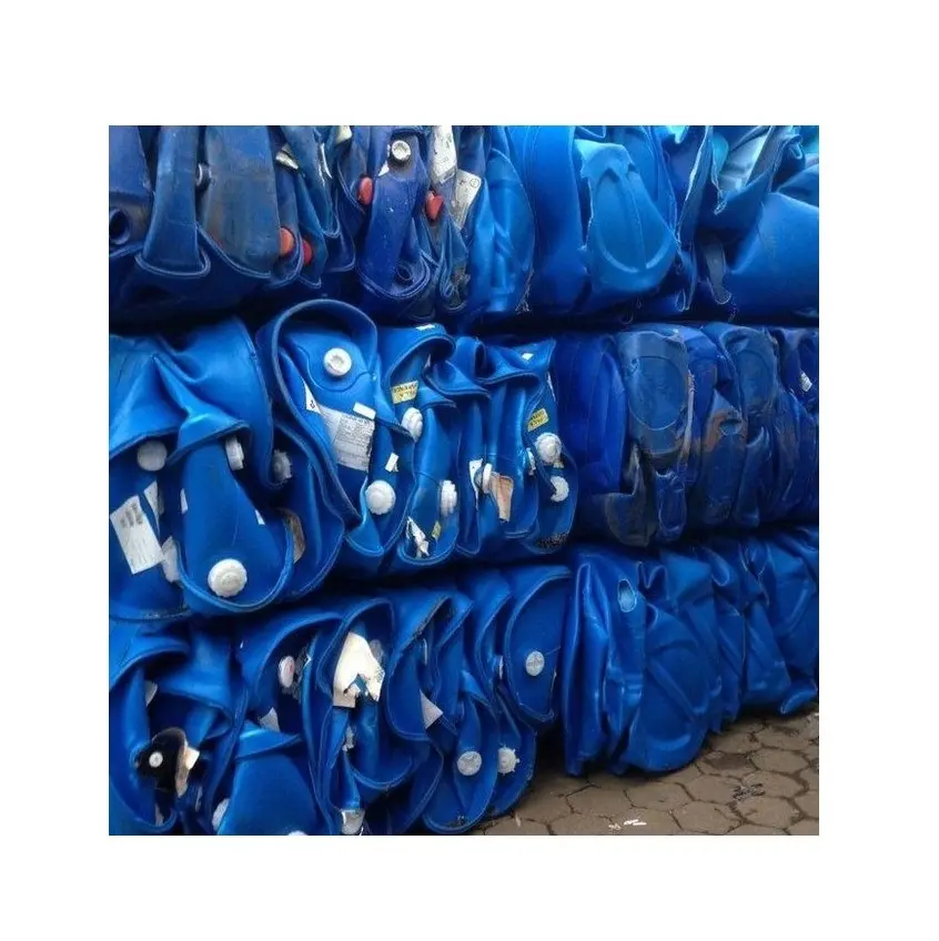 Partículas de plástico HDPE, tambor azul de desecho, calidad al por mayor, venta de fábrica