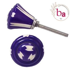 Violet résine artisanat tiroir porte armoire boutons tirer poignée pour cuisine commode chambre extérieur salon Villa hôtel école - Product Image 1