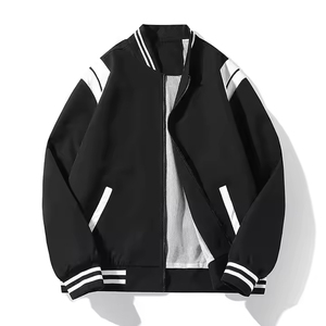 Veste de sport formelle d'hiver pour homme avec col montant, broderie de logo personnalisée, tissu en laine, couleur personnalisée, haute qualité, respirante - Product Image 2