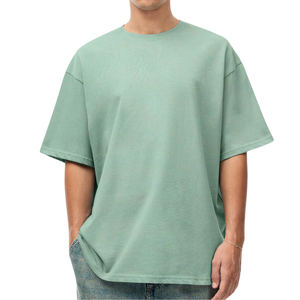 OEM venta al por mayor hombres camiseta Color sólido camisetas de alta calidad de algodón orgánico varios colores peso pesado camiseta hecha en Vietnam - Product Image 3