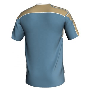 ชุดเสื้อเจอร์ซีย์ฟุตบอลรุ่นใหม่สำหรับเด็กเล่นกีฬาสโมสรระบายอากาศแบบมืออาชีพโลโก้ออกแบบได้ตามต้องการ - Product Image 5