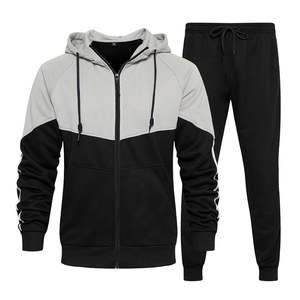 Nouveau automne hiver ensembles hommes mode Plus polaire chaud pur coton à capuche vêtements de Sport costume homme survêtements décontractés - Product Image 1