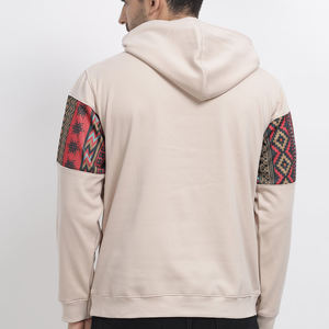 Sweat à capuche surdimensionné de haute qualité sans cordon, poids lourd, logo personnalisé, sweat à capuche pour homme en coton et polyester sans cordon - Product Image 3