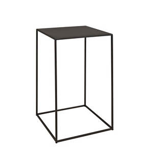 Mesa auxiliar artística elegante de forma cuadrada con estilo de construcción de metal de color negro Fabricante Mayorista - Product Image 1