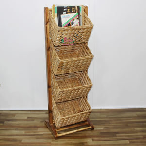 Artex Dong Thap Factory Handmade Seagrass Water Hyacinth Storage Racks <b>Display</b> <b>Shelving</b> <b>Unit</b> Quality Product Handicraft Products - Product Image 5