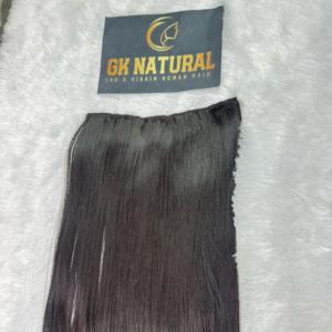 Ensemble unique d'extensions de cheveux humains droits Remy indiens Produit volumateur à un tirage - Product Image 3