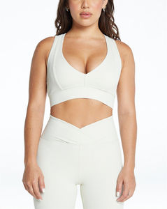 High Support Seamless Backless Crop Sports <b>Bra</b> with Adjustable <b>Straps</b> for Women casual 2026 - Product Image 4