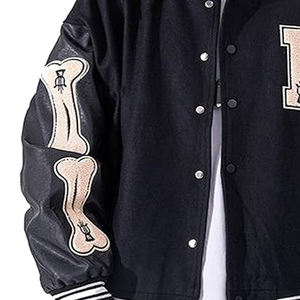 Wholesale Trendy Streetwear Varsity Jacket Comfortable <b>Quilted</b> Design Fashion Forward Casual Outerwear With Modern - Product Image 4