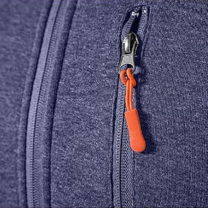 Custom Unisex <b>Vintage</b> Casual Solid <b>Zip</b>-<b>Up</b> <b>Hoodie</b> 100% Polyester/Cotton Fleece Embroidered Eco-Friendly Breathable Quick Dry - Product Image 5