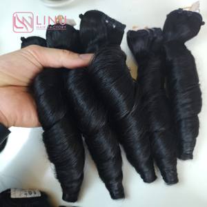 เวียดนาม 100% ผมมนุษย์ Bouncy เกลียวผ้ามัดผมบริสุทธิ์ในราคาขายส่ง - Product Image 4