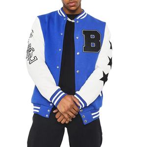 Nouvelle conception 2026 Veste universitaire d'hiver pour homme à col montant fin avec logos personnalisés d'équipes sportives et de clubs - Product Image 1