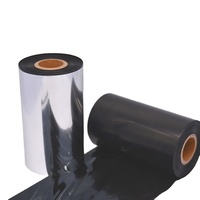 Cinta de transferencia térmica de resina de 24mm Compatible con Oki, impresora de cera de 110mm X 300m para impresión de código de barras e impresoras térmicas