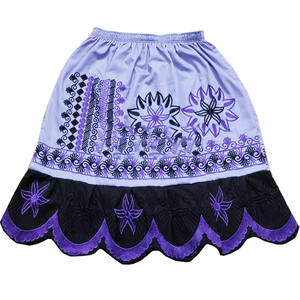 Micronésien Pohnpei femmes décontracté velours côtelé Viscose/Polyester solide respirant brodé robe de bal hawaïen polynésien Maxi - Product Image 4