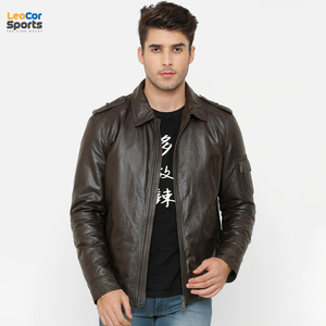 Blouson d'hiver en cuir à manches longues pour homme, personnalisé, confortable, élégant et de haute qualité - Product Image 4