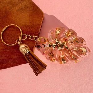 Porte-clés en résine décoratif, fait à la main, élégant, impression offset tendance, qualité supérieure, léger, imperméable, cadeau unique, Tradebyd - Product Image 2