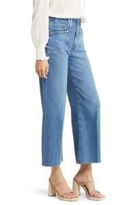 Vente en gros de pantalons jeans déchirés pour femmes personnalisés, taille haute, bas de cloche, jambes larges, jeans en denim pour femmes, tenue décontracté, jeans taille moyenne - Product Image 4