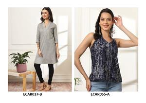 Kurti en coton rayonne chic et confortable pour femme Style indien de qualité supérieure idéal pour les vêtements de tous les jours à un prix d'usine abordable - Product Image 4