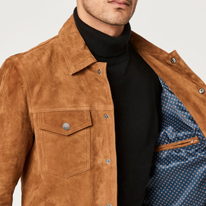 Haute qualité 2024 hommes vêtements meilleure qualité matérielle fait à la main produit Portable hommes portent des vestes en cuir respirant Service OEM - Product Image 5