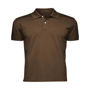 Chemises polo en gros 2026, style de luxe, manches courtes, fabricant de chemises polo personnalisées, taille adulte, chemises polo brunes pour hommes - Product Image 5