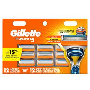 Cuchillas de Repuesto para Afeitadora Gillette Fusion5 para Hombre, 12 Unidades - Product Image 1