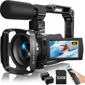 Caméscope numérique 8K flambant neuf avec capteur CMOS et zoom 10x, dernière version 2025, caméra de vlogging Ultra HD 88MP avec WiFi et écran 3,0 pouces - Product Image 1