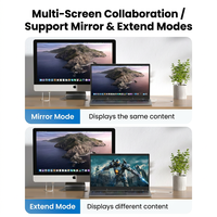 Émetteur et récepteur sans fil double bande 50m, extension vidéo HD 1080P, dongle pour ordinateur portable et téléviseur