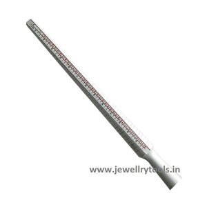 Mandrin universel en aluminium pour la mesure des bagues, tailles 1-36 et 41-76, jauge de mesure des bagues pour la fabrication de bijoux - Product Image 3