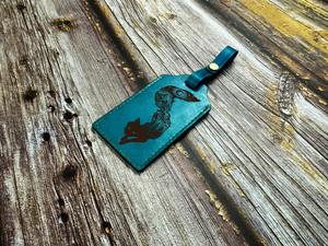 Voyage aéroport vol voyage cadeaux logo personnalisé en cuir Vintage accrocher bagage étiquette nominative LLT-0074D - Product Image 3