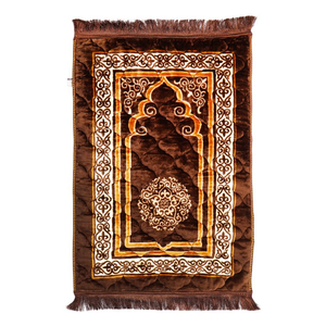 New Wholesale Premium Quality Customized Handmade Luxury Prayer Mats Rugs Carpets for Wedding <b>Gifts</b> <b>Islamic</b> Prayer Mats Set - Product Image 2