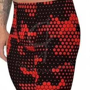 2025 Full Sublimation 100% Cotton For <b>Men</b> Printed Compression Workout Legging <b>Stretchy</b> Adjustable Clothing - Product Image 6