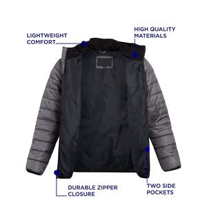 Chaqueta cortavientos acolchada impermeable para hombre 2025, diseño de cuello alto de alta calidad personalizado, Burbuja de buena calidad para invierno OEM - Product Image 3