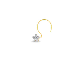 Gold Plated Stainless Steel Nose <b>Piercing</b> Jewelry with Zircon <b>Ball</b> for Kids - Product Image 3