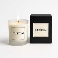 Pot en verre personnalisé avec boîte de marque pour bougies, Diffuseurs de parfum de maison Premium OEM Packaging Solutions ISO9001