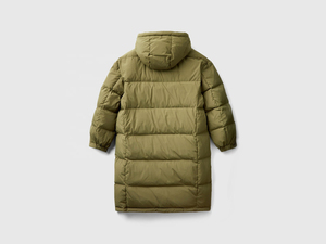 Long manteau bouffant personnalisé pour femmes, veste d'hiver à capuche matelassée chaude, pardessus en duvet épais coupe-vent - Product Image 5