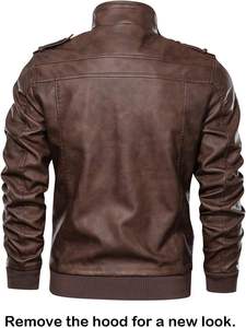 Latest Design Comfortable breathable best arrival <b>Men</b> Leather <b>Jackets</b> pockets <b>Jacket</b> durable wholesale price <b>Men</b> Leather <b>Jacket</b> - Product Image 5