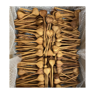 Utensilio de cocina de madera, herramienta de cocina Cucharas de cocina de madera para cocinar Tenedor de ensalada de 99 Gold Data - Product Image 1