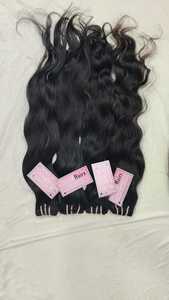 Cutícula natural alineada virgen pelo indio crudo sin procesar estilo ondulado 8 pulgadas suave onda natural número de modelo pelo indio crudo - Product Image 5